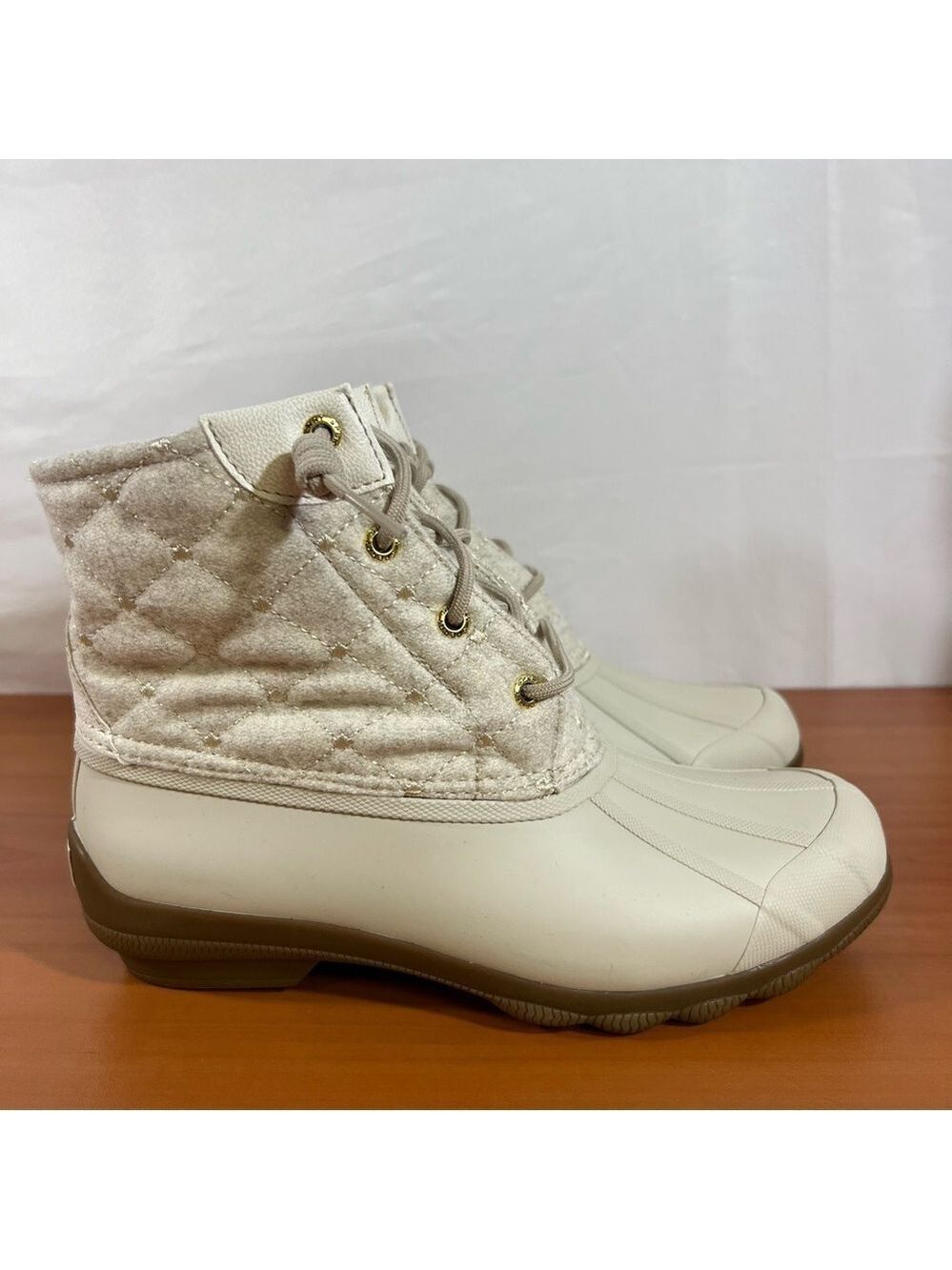 Sperry Syren Quilted Waterproof Wool Women's Boot Size 8